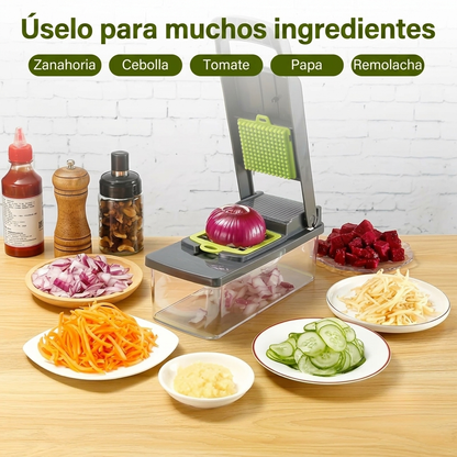 CortaFácil 12 en 1 – El Picador Multifuncional para tu Cocina